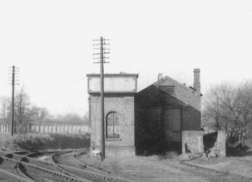 Close up showing the Alcester Branch Engine Shed which was constructed in 1876 by Messrs Scott and Edwards for the sum of 733 19s 4d