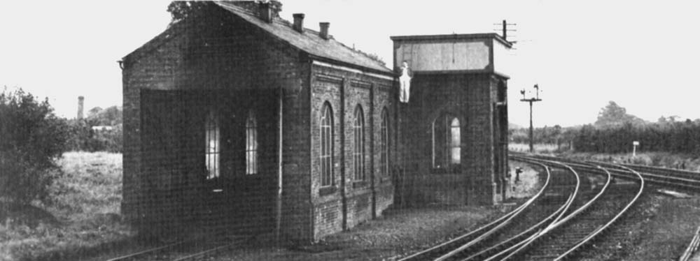 View of Alcester shed in September 1936 when 0-4-2T locomotive No.4801 was stabled here