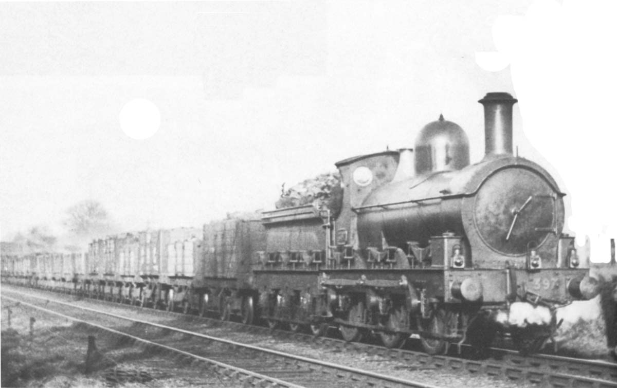 Great Western Railway 0-6-0 '388' class or ‘Armstrong Goods’ No 397 at Bentley Heath with a ‘class J’ three lamp headcode
