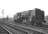 BR Standard Class 9 2-10-0 No 92204 is seen standing in Queens Head sidings on 28th May 1964
