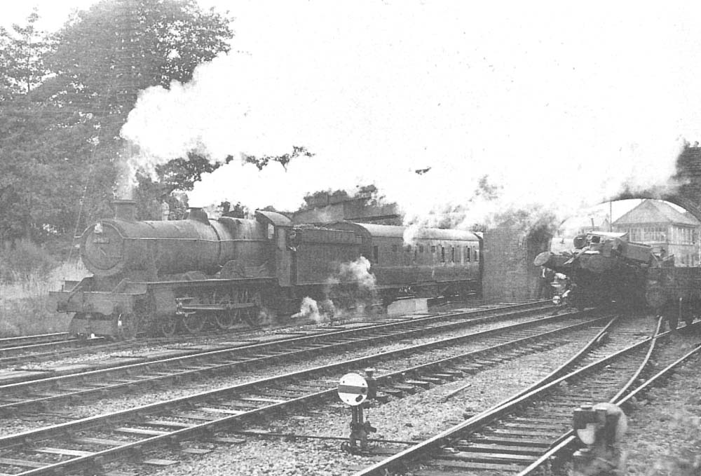 View of the scene  following the fatal accident at Knowle and Dorridge on 15th August 1963