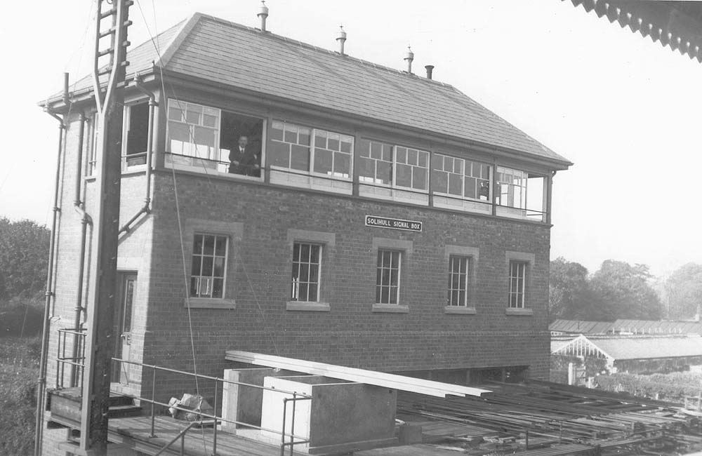 View of the replacement signal box which was larger than original to accommodate the extra points and signalling