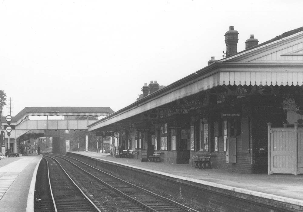 Close up showing the 1910 building which replaced the original 1865 structure and the British Railways corporate signage installed in 1954