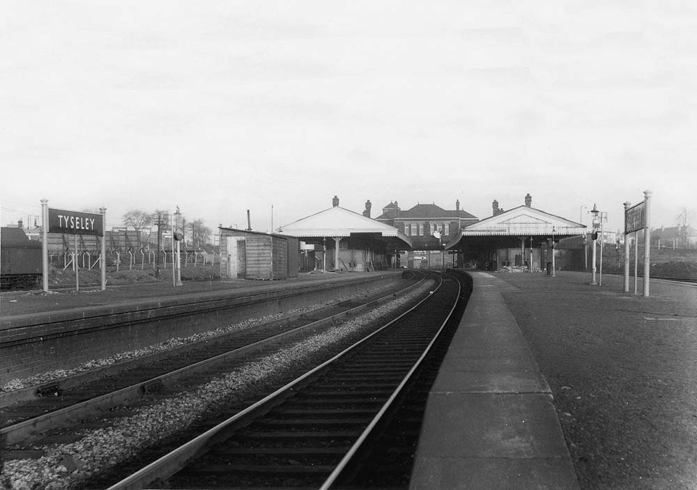 View of Tyseley station taken from the Birmingham end of the up relief platfom looking in the direction of Leamington