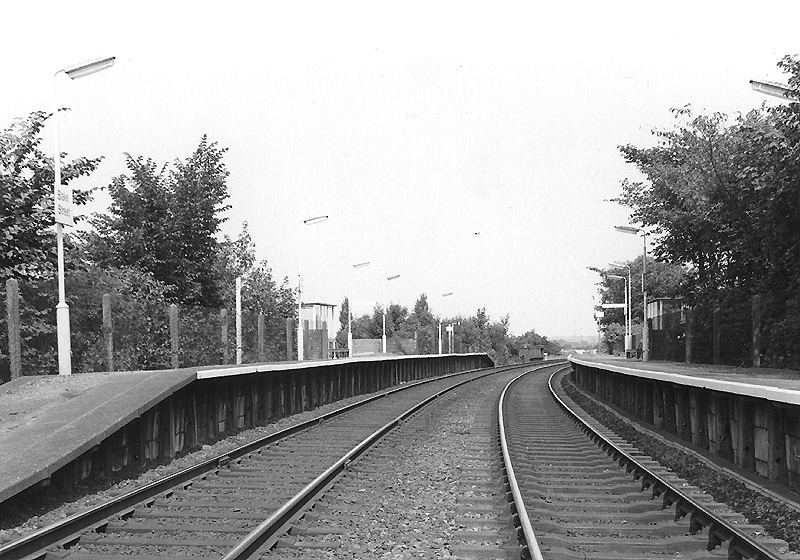 View of the station after being modernised by the removal of the substantial buildings and the erection of 'bus' type shelters