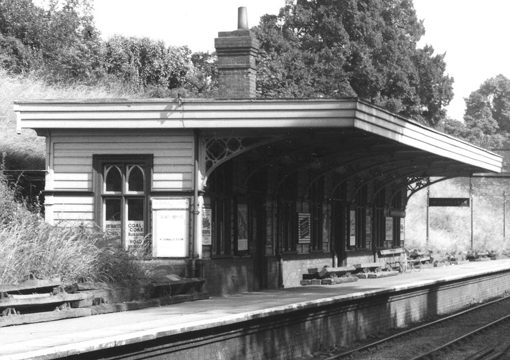 Close up showing some of the non-standard LNWR details incorporated into Hampton in Arden's platform buildings