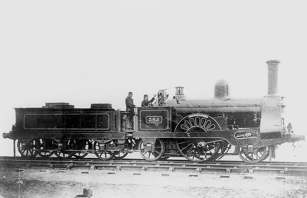 LNWR 2-2-2 No 365 'Vesta' was one of four of Trevithwick's single wheelers to be allocated to Monument Lane shed
