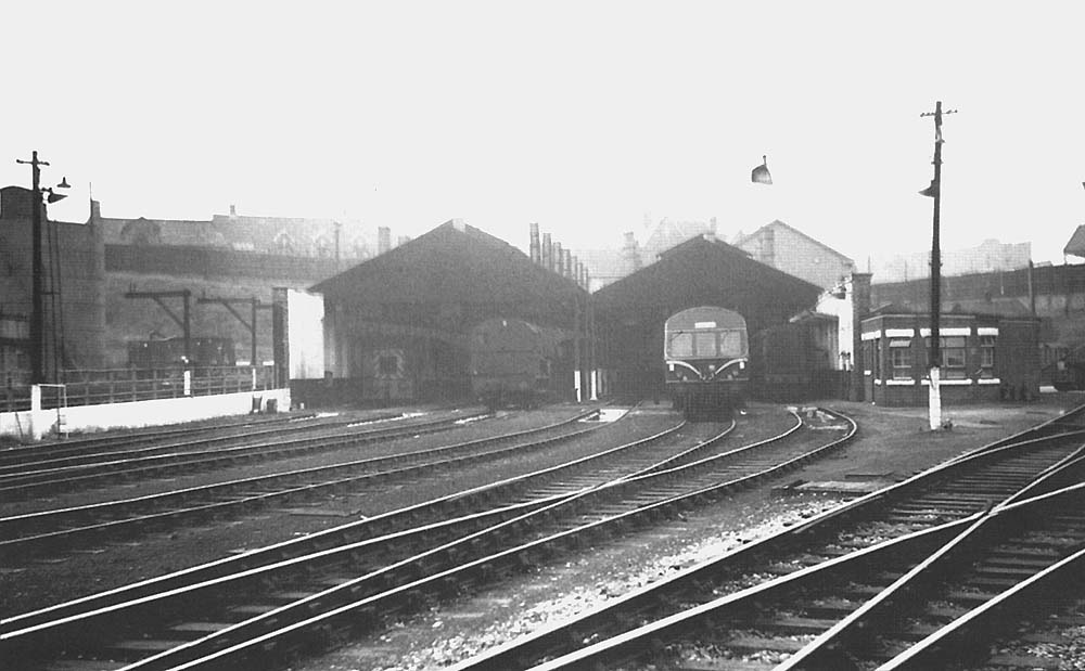 View of Monument Lane shed after its allocation of steam locomotives had been withdrawn replaced by diesels on 7th October 1962 