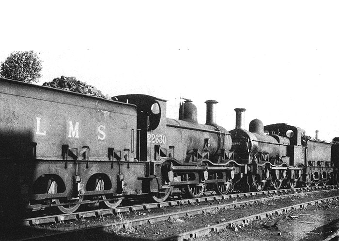 LMSR duplicate list veterans photographed together in the yard at Bournville on Sunday 29th June 1947