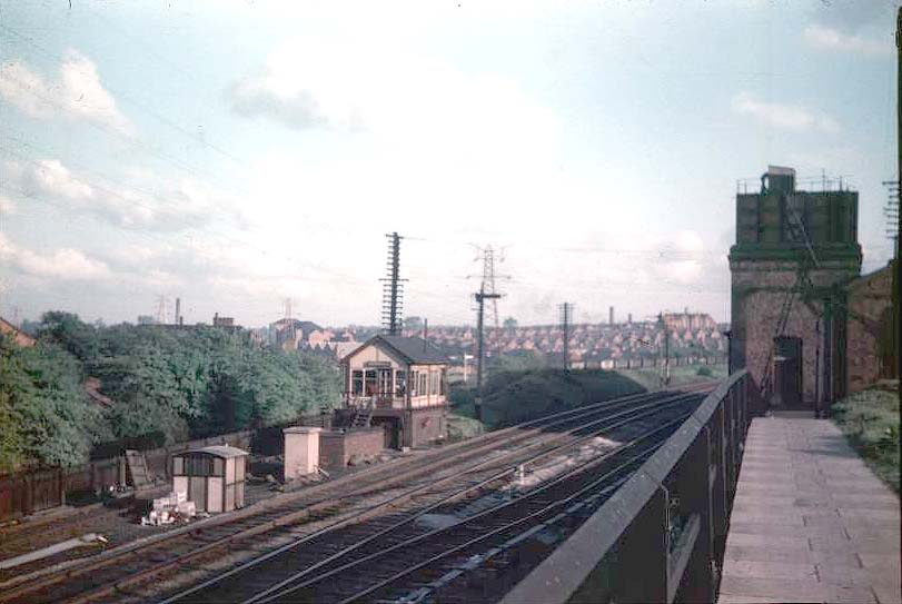 Another view looking towards Aston with the head shunt immediately in ...
