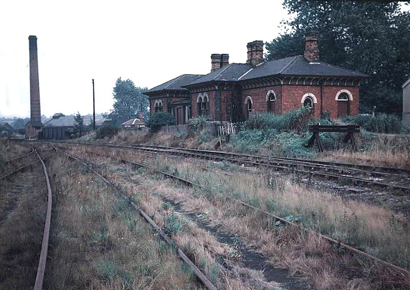 View of the long abandoned second Lifford station building which closed on 28th September 1885