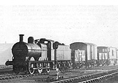 Ex-MR 0-6-0 3F No 43435 is seen entering Selly Oak goods yard at the head of a short pick-up train