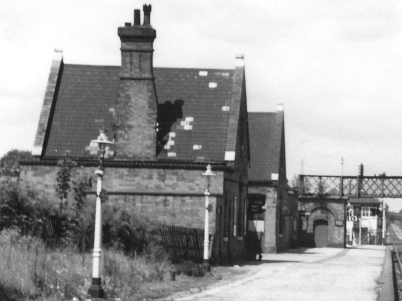 Close up Sutton Park's main station building which housed the booking office, waiting rooms and toilets