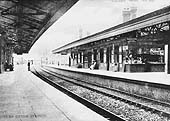Looking towards Leamington with Acocks Green signal box and Woodcock Lane road bridge in the distance prior to the building of the passenger footbridge