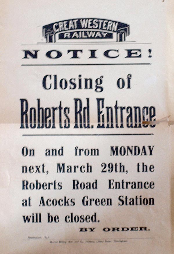 An example of the Great Western Railway's information posters issued during the First World War