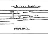 A low resolution version of the Signalling Diagram for Acocks Green Signal Box showing the track layout and signalling arrangement post 29th June 1947