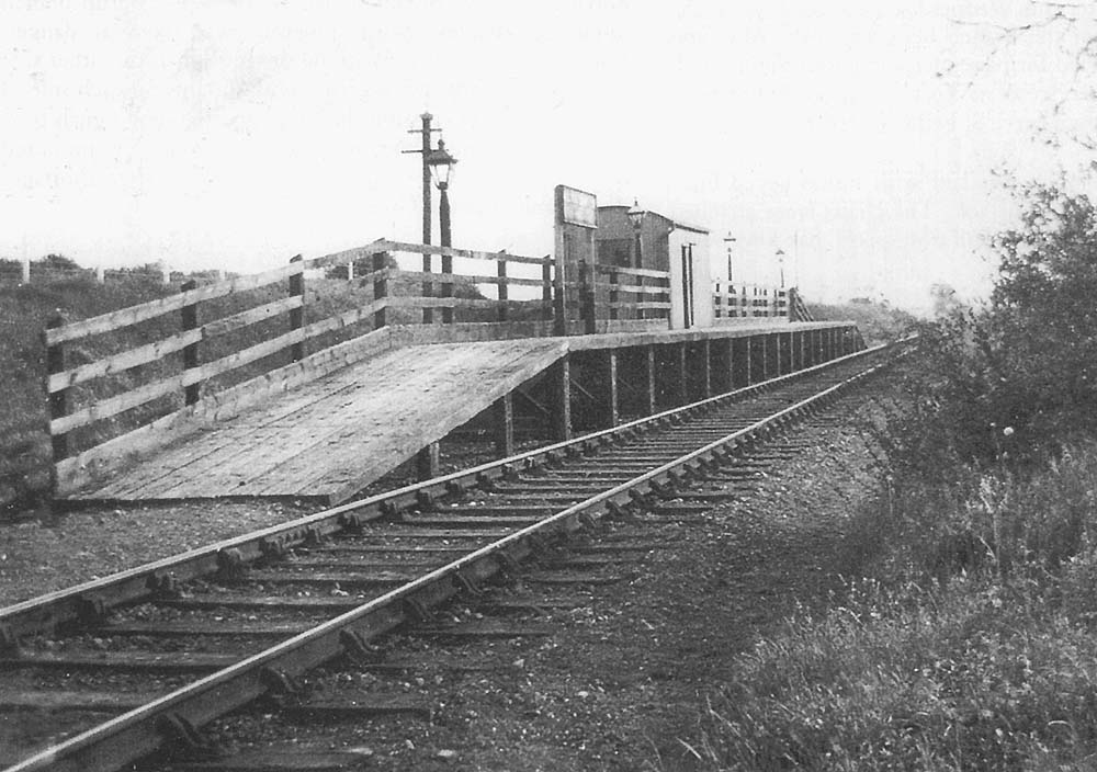 A ground level view looking towards Great Alne showing Aston Cantlow Halt's open framed timber construction