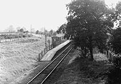 Another view of the basic facilities at Aston Cantlow Halt as seen from the road over bridge in the late 1930s