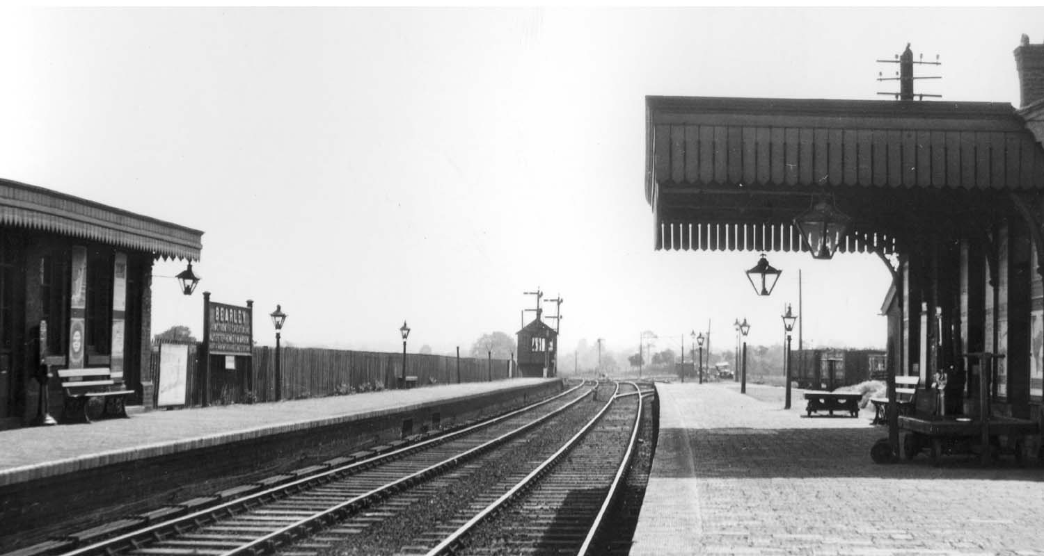 A view of the original Stratford upon Avon Railway station looking towrds Bearley JunctionA view of the original Stratford upon Avon Railway station looking towards Bearley Junction