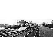 Looking towards Hatton from the Stratford end of the down platform with the main station goods and passenger facilities on the left