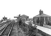 An Edwardian view looking towards Bearley Junction showing the original Bearley station with station master's house on the right