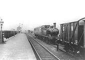GWR 48xx Class 0-4-2T No 4801 assembles a mixed train at Bearley's up platform before working through to Alcester