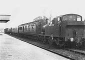 GWR 0-4-2T No 4814 with a Stratford Mop Special mixed train can be seen waiting at Bearley