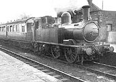 Collett 48xx class 0-4-2T No 4816 arrives at Bearley with a mixed train from Alcester on 2nd August 1938