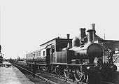 GWR Collett 48xx class 0-4-2T No 4801 is seen standing at Bearley having arrived from Alcester on 16th September 1937