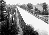 Looking across Edstone viaduct towards Stratford upon Avon at Bearley North Junction circa 1908