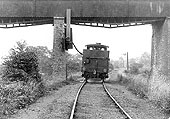 An unidentified GWR 517 class 0-4-2T is seen drawing water from the canal carried by Edstone aqueduct