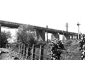 The Edstone aqueduct passing over the two GWR lines as seen from the Bearley-Aston Cantlow road