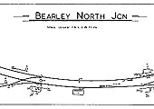 A low resolution version of the Signalling Diagram for Bearley North Junction Signal Box produced courtesy of the SRS