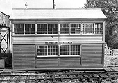 View of the larger replacement standard type 28b signal box constructed at Bentley Heath Crossing