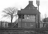 The original signal box at Bentley Heath seen here prior to work starting on the quadrupling of the line circa 1930