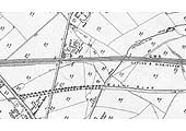 A 1903 25 Inch to the Mile Ordnance Survey Map showing Bentley Crossing and the outskirts of Knowle & Dorridge station