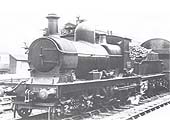 GWR 4-4-0 '3521 class' No 3529 is seen arriving at Snow Hill ready to take forward a local stopping train to Hartlebury and Severn Valley