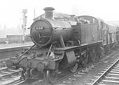 British Railways built 2-6-2T Large Prairie No 4168 is seen passing through on the down through road whilst at the head of a Class E short freight