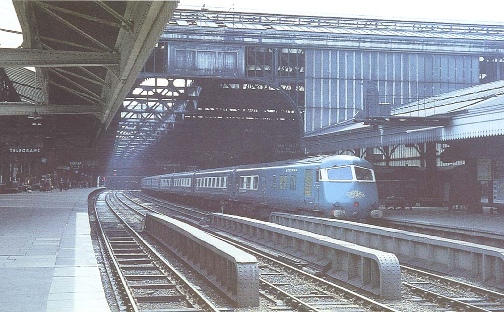 British Railways' 'Birmingham Pullman' having arrived on the 10 10am Paddington to Snow Hill service is seen standing at Platform 5 ready to return to Paddington on the 1 00pm service