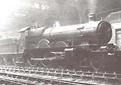 GWR 4-6-0 class No 4036 �Queen Elizabeth� at platform No 7 with a two hour up express for Paddington