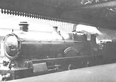 GWR 38xx 4-4-0 No 3804 �County Dublin� stands by scissors cross-over switches at the end of platform No 5