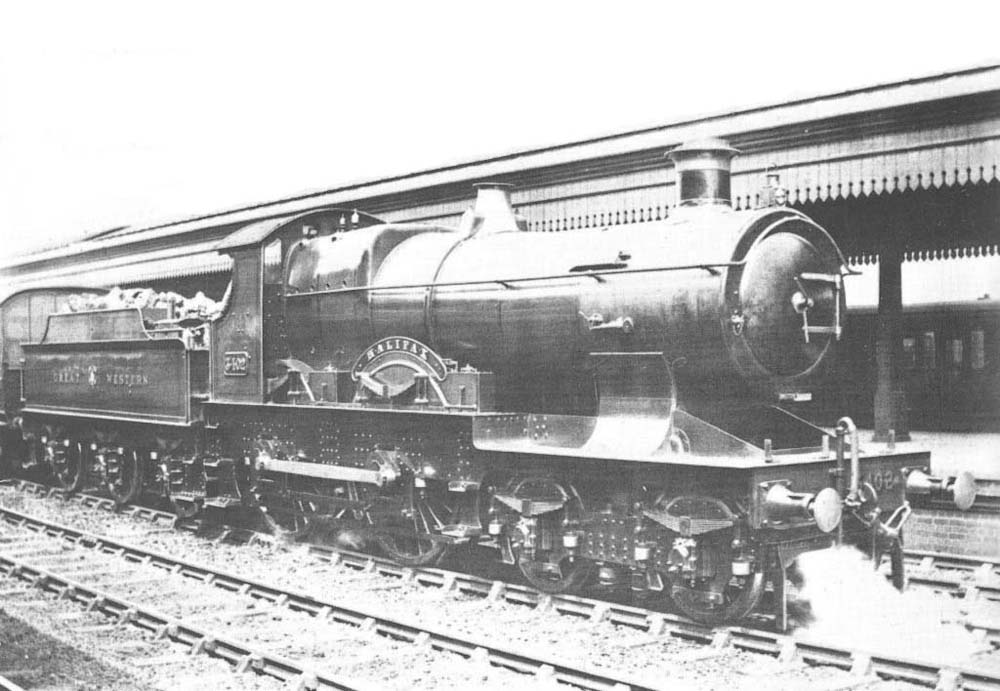 Great Western Railway 37xx (City) class 4-4-0 No 3402 ‘Halifax’ with a class ‘B’ local passenger train on the down centre road at Snow Hill on 9th July 1912