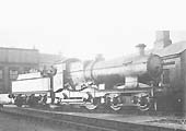 GWR 4-4-0 No 3327 �Marco Polo� partly on the turntable adjacent to the New Yard Sidings at Snow Hill in 1932