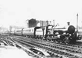 GWR 4-6-0 No 4033 'Queen Victoria' arriving at the north end of Birmingham Snow Hill with an up express in 1927