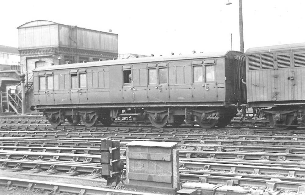 A forty foot Parcel Brake Van built in January 1904 stands in the New Yard Sidings at Snow Hill in 1947