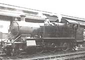 GWR 51xx class 2-6-2T No 5138 travelling light bunker first on the up through main line in the early 1930s