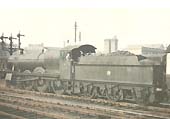 GWR 4-6-0 No 6832 'Brockton Grange' on a down train at the north end of Snow Hill Station on 20th February 1939