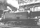 GWR 39xx class 2-6-2T No 3916 on the up through main line at the south end of Snow Hill Station in 1909
