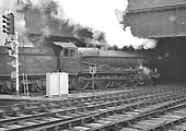 Ex-GWR Grange Class 4-6-0 No 6879 'Overton Grange' departs Snow Hill with an up express on 20th September 1963