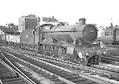 Ex-GWR Hall Class 4-6-0 No 6930 'Aldersey Hall' runs through Snow Hill station on 23rd November 1963
